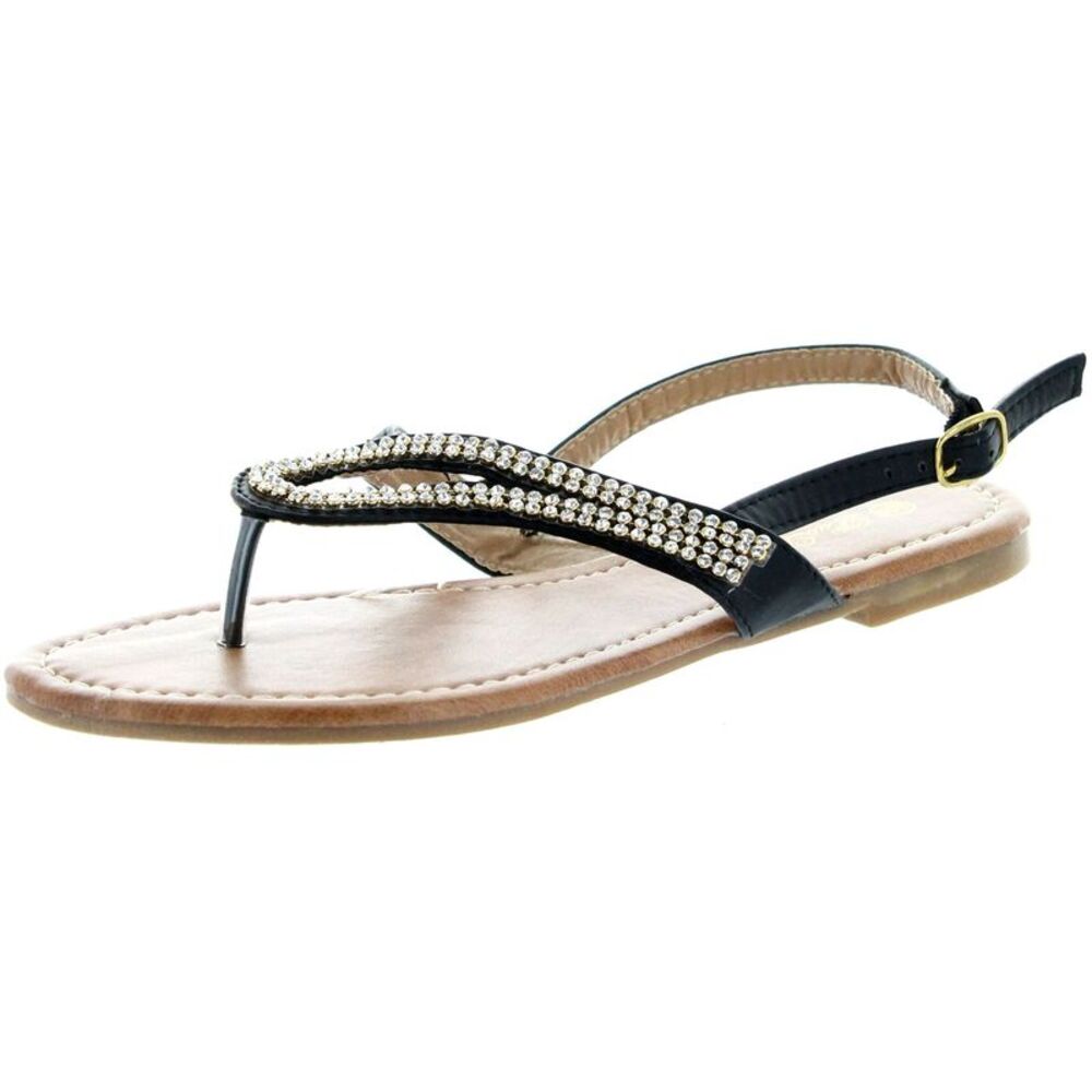 Luo Luo Tracy Black Womens sandals 7 NEW
